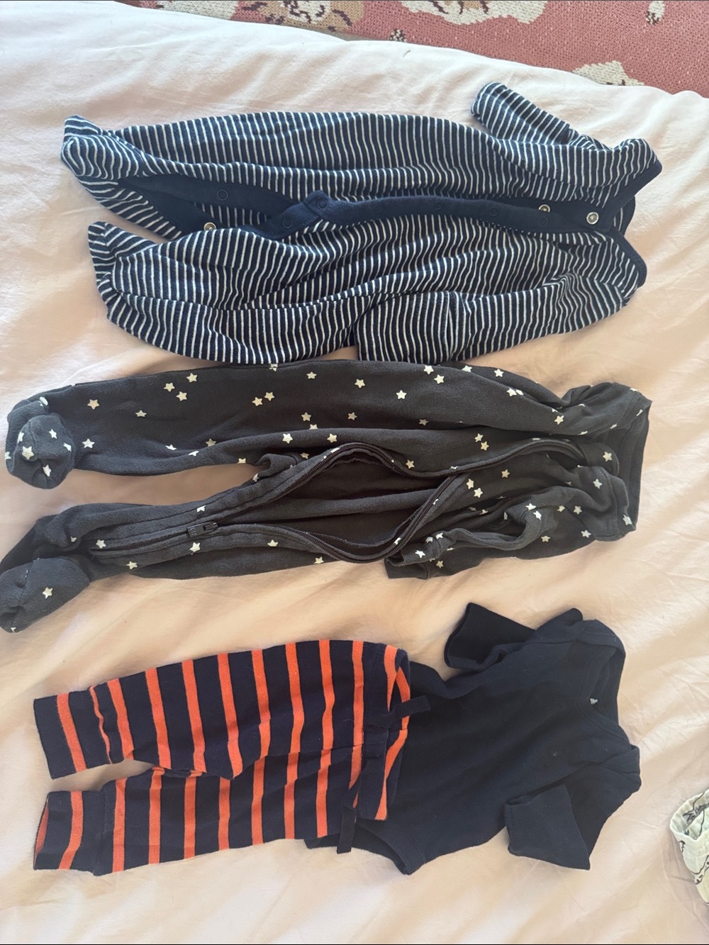 GAP Navy, White & Orange Kids Matching Sets